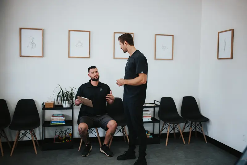 Chiropractic consultation and history taking